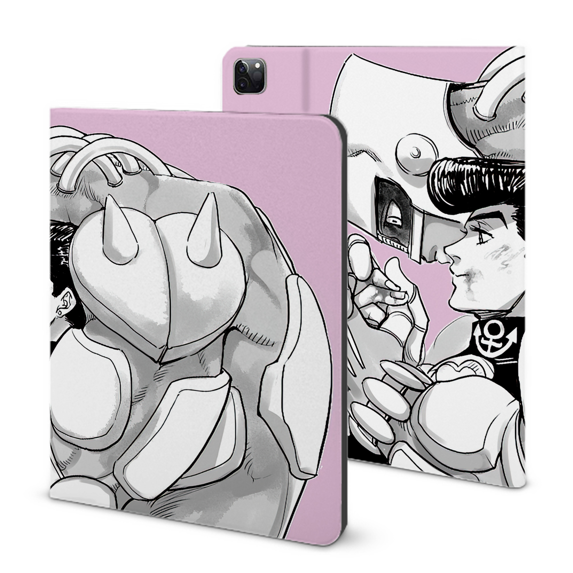 （画像用） ジョジョの奇妙な冒険 JoJo's Bizarre Adventure IPad ケース ブック型 PUレザー TPU 耐衝撃 軽量 薄型 ペン収納なし 全面保護 IPad 各モデル対応